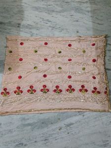 Designer Dupatta with Sequins and Embroidery