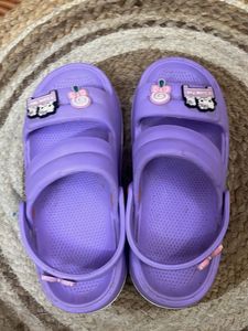 Cute Purple Clogs with Charms