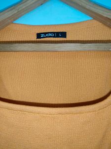 zudio orange crop top