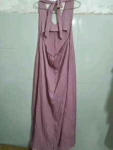 Flowy Maxi Dress with Halter Neck