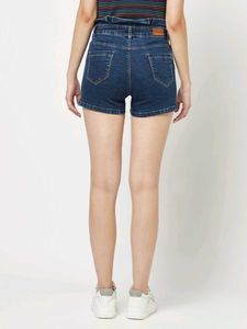 High-Waisted Denim Shorts
