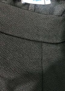 Black Wide Leg Cropped Pants