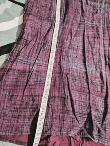 Maroon Textured Kurta