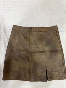 Faux Leather Mini Skirt