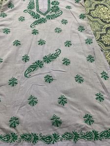 Embroidered Cotton Kurta
