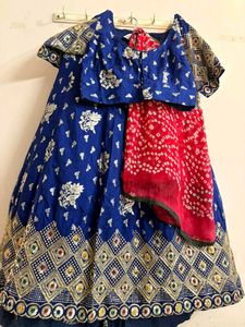 Royal Blue Lehenga Choli Set