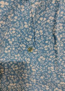 Blue Floral Off-Shoulder Top | Size S | Gently Use