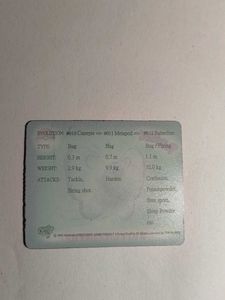 Cheetos Pokemon Butterfree motion card (1st)