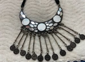 Bohemian Mirror &amp; Coin Necklace