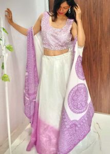 Stunning Lavender Cancan Indo western set 💜