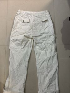 White Cargo Pants unisex