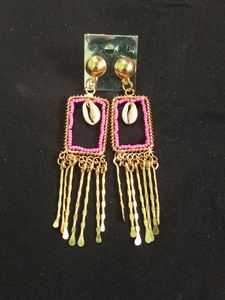 Shell Base Beautiful Pink Earrings