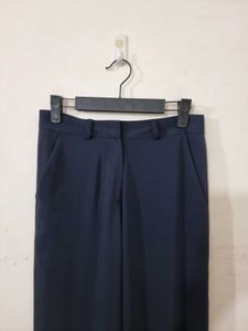 0015 Navy Blue Wide Leg Trousers (Imported)
