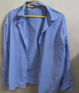 Blue Striped Women's Shirt