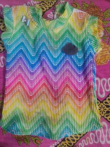 multicolored skirt set