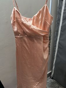 Satin Ruched Mini Dress