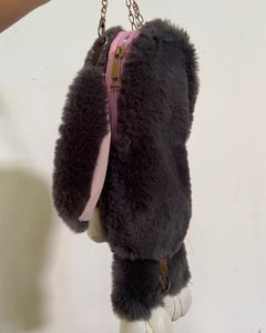Cute Plush Bunny Crossbody Bag