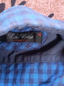 Men's Blue Checkered Shirt