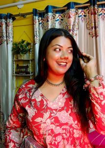 Beautiful Red Floral Kurta