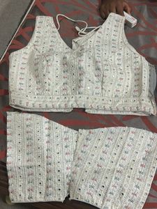 Embroidered Mirror Work Blouse
