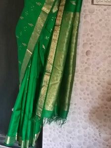1-Time Used ElegantMeenaWork KanchiPattuSaree-Sti