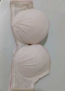 Strapless Padded Lace Bra