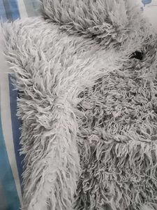 Gray Fuzzy Knit Sweater