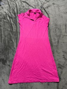 Hot Pink Polo Dress