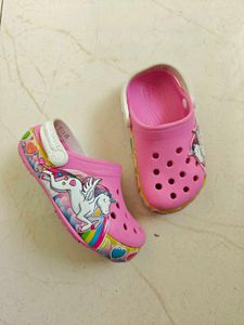 Cute Pink Unicorn Crocs for Kids