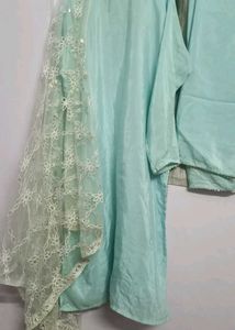 Elegant Teal Kurta Set with Dupatta