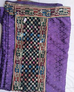 Heavy Gotta Patti Work Saree
