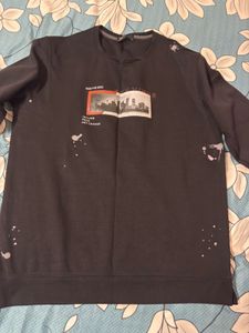 Graphic Print Crewneck Sweatshirt