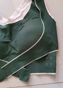 Stylish Green Front Support Bra