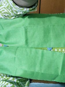 Vibrant Green &amp; Orange Dupatta Set of 2