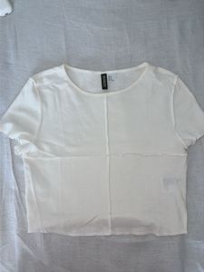 White Sheer Crop Top