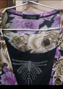Y2k Floral Wrap Top