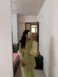 Elegant Green Kurta Set with Dupatta