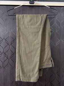 Olive Green Casual Pants