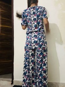 Floral Print Cord Set