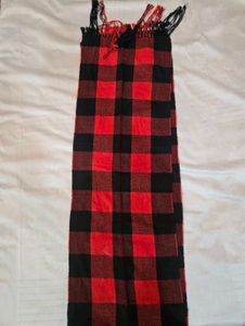 Red &amp; Black Buffalo Check Scarf