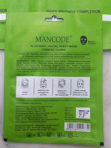 MANCODE Aloe Vera Sheet Masks 8