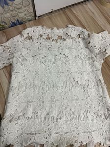 white lace top