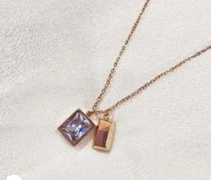 Gold Bar Antiturnish Pendant