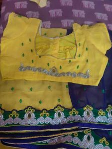 Embroidered Purple Saree