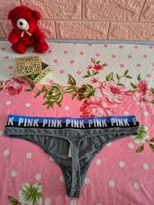 Combo: 2 VS PINK Thongs - Maroon &amp; G