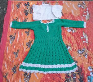 Handmade Crochet Dress with Bolero