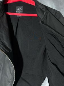AX  Black Faux Leather Jacket