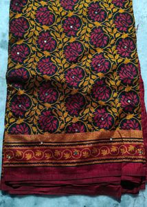 Beautiful Floral Print Saree