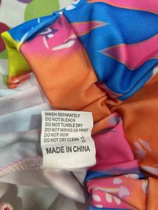 Girls Funky Patterned Sleeveless Top and shorts