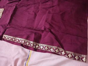 Elegant Maroon Kurta with Gold Embroidery